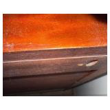 Cherry Finish Dresser - 4-Drawer Chest with Brass Pulls Cherry Finish Dresser - 4-Drawer Chest with Brass Pulls