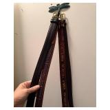 Assorted Leather Belts - Brown & Black, Mixed Widths, Vintage Style Assorted Leather Belts - Brown & Black, Mixed Widths, Vintage Style