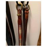 Assorted Leather Belts - Brown & Black, Mixed Widths, Vintage Style Assorted Leather Belts - Brown & Black, Mixed Widths, Vintage Style