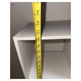 Bookcase - White Tall 4-Shelf, Narrow ~40 in High, ~12 in Deep, Adjustable Shelves Bookcase - White Tall 4-Shelf, Narrow ~40 in High, ~12 in Deep, Adjustable Shelves