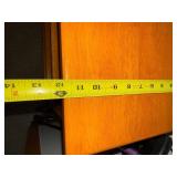 Oak Finish 4-Shelf Bookcase, 35in H x 30in W x 12in D Oak Finish 4-Shelf Bookcase, 35in H x 30in W x 12in D