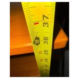 Oak Finish 4-Shelf Bookcase, 35in H x 30in W x 12in D Oak Finish 4-Shelf Bookcase, 35in H x 30in W x 12in D