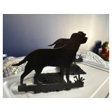 Metal Dog Bookends - Silhouette Pair, Black Steel Desk Decor Metal Dog Bookends - Silhouette Pair, Black Steel Desk Decor