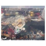 Assorted Christmas Ornaments in Clear Tote - Balls, Snowflakes, Stars & Ribbons Assorted Christmas Ornaments in Clear Tote - Balls, Snowflakes, Stars & Ribbons