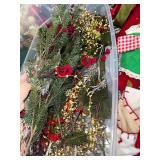 Stockings - Assorted Christmas Stockings with Holiday Greens & Decor Stockings - Assorted Christmas Stockings with Holiday Greens & Decor