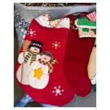 Stockings - Assorted Christmas Stockings with Holiday Greens & Decor Stockings - Assorted Christmas Stockings with Holiday Greens & Decor