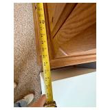 Oak Armoire Cabinet - 2-Piece, Upper & Lower Doors, Paneled Oak Armoire Cabinet - 2-Piece, Upper & Lower Doors, Paneled