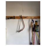 Garage Tools & Garden Equipment - Shovels, Rakes, Brooms, Propane Tank, Shelving Unit