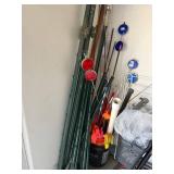 Green Metal Fence Posts Bundle with Reflectors, Flags & PVC Pipe