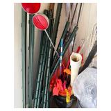 Green Metal Fence Posts Bundle with Reflectors, Flags & PVC Pipe