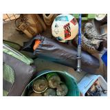 Assorted Outdoor Gear Bundle: Boots, Coleman Cooler, Gas Cylinders