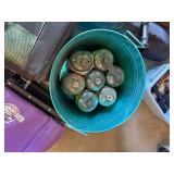 Assorted Outdoor Gear Bundle: Boots, Coleman Cooler, Gas Cylinders