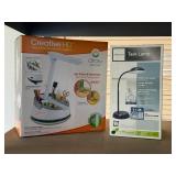 OttLite Craft Caddy Lamp & Realspace Urban Task Lamp