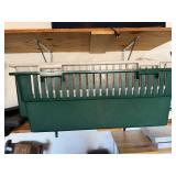 Extra Large Dog Kennel - Green Plastic Base, Metal Front Bars