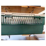 Extra Large Dog Kennel - Green Plastic Base, Metal Front Bars