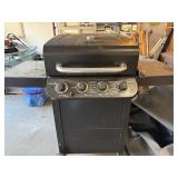 Char-Broil 4-Burner Gas Grill on Wheeled Cart with Side Shelf