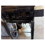 Char-Broil 4-Burner Gas Grill on Wheeled Cart with Side Shelf