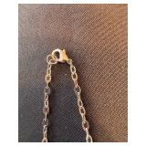 Vintage Beaded Statement Necklace Black Pendant Multicolor 10in Vintage Beaded Statement Necklace Black Pendant Multicolor 10in