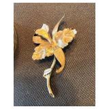 COUMADIN Cuff Bracelet & 900 Silver Floral Brooch Jewelry Lot COUMADIN Cuff Bracelet & 900 Silver Floral Brooch Jewelry Lot