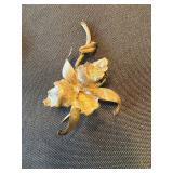 COUMADIN Cuff Bracelet & 900 Silver Floral Brooch Jewelry Lot COUMADIN Cuff Bracelet & 900 Silver Floral Brooch Jewelry Lot