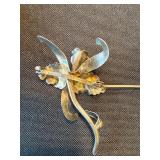 COUMADIN Cuff Bracelet & 900 Silver Floral Brooch Jewelry Lot COUMADIN Cuff Bracelet & 900 Silver Floral Brooch Jewelry Lot