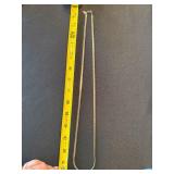 Hypo-Allergenic Silver Tone Herringbone Chain Necklace 26in Used Hypo-Allergenic Silver Tone Herringbone Chain Necklace 26in Used