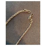 D. Luck Zuni Sterling Silver Opal Inlay Necklace 20.7g Vintage D. Luck Zuni Sterling Silver Opal Inlay Necklace 20.7g Vintage