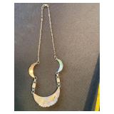 Vintage Sterling Silver Turquoise Southwest Necklace 16in 25g Vintage Sterling Silver Turquoise Southwest Necklace 16in 25g