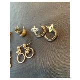 Vintage Sterling Silver Earrings Lot 5 Pairs Mixed Styles 38g Used Vintage Sterling Silver Earrings Lot 5 Pairs Mixed Styles 38g Used