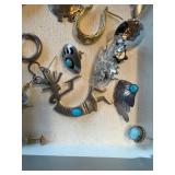 Mixed Jewelry Lot w/ Sterling Silver Southwestern Pieces 60g Total Mixed Jewelry Lot w/ Sterling Silver Southwestern Pieces 60g Total