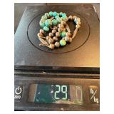 Vintage Southwestern Style Turquoise Bead Necklace 29g 17in Vintage Southwestern Style Turquoise Bead Necklace 29g 17in