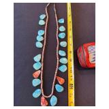 Vintage Necklace & Red Lacquer Style Trinket Box Mixed Decor Lot Vintage Necklace & Red Lacquer Style Trinket Box Mixed Decor Lot