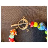 3 Handmade Lampwork Art Glass Beaded Bracelets Toggle Clasp Lot 3 Handmade Lampwork Art Glass Beaded Bracelets Toggle Clasp Lot