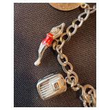 Vintage Sterling Silver Charm Bracelet 63-64 Teen Board 11 Charms Vintage Sterling Silver Charm Bracelet 63-64 Teen Board 11 Charms