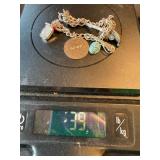 Vintage Sterling Silver Charm Bracelet 63-64 Teen Board 11 Charms Vintage Sterling Silver Charm Bracelet 63-64 Teen Board 11 Charms