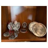 Wendell August Pewter Plates & Mixed Holiday Ornament Decor Lot Wendell August Pewter Plates & Mixed Holiday Ornament Decor Lot