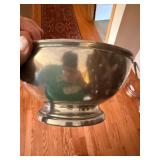 Stieff Williamsburg Pewter Bowl w/ Royal Holland Candlesticks Lot Stieff Williamsburg Pewter Bowl w/ Royal Holland Candlesticks Lot