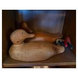 Lot of 4 Hand Carved Wooden Duck Decoys Folk Art Bird Carvings Lot of 4 Hand Carved Wooden Duck Decoys Folk Art Bird Carvings