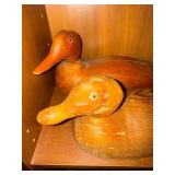 Lot of 4 Hand Carved Wooden Duck Decoys Folk Art Bird Carvings Lot of 4 Hand Carved Wooden Duck Decoys Folk Art Bird Carvings