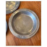 Antique Pewter Plates Set of 3 European Touchmarked ca. 1800 Antique Pewter Plates Set of 3 European Touchmarked ca. 1800