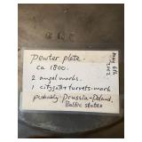 Antique Pewter Plates Set of 3 European Touchmarked ca. 1800 Antique Pewter Plates Set of 3 European Touchmarked ca. 1800