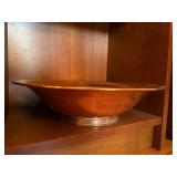 Vintage Copper Pedestal Centerpiece Bowl Wide Rim Serving Bowl Vintage Copper Pedestal Centerpiece Bowl Wide Rim Serving Bowl