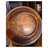 Vintage Copper Pedestal Centerpiece Bowl Wide Rim Serving Bowl Vintage Copper Pedestal Centerpiece Bowl Wide Rim Serving Bowl