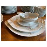 Limoges W.G. & Co France Floral Porcelain Dinnerware Set, 60+ Pcs Limoges W.G. & Co France Floral Porcelain Dinnerware Set, 60+ Pcs