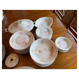 Limoges W.G. & Co France Floral Porcelain Dinnerware Set, 60+ Pcs Limoges W.G. & Co France Floral Porcelain Dinnerware Set, 60+ Pcs