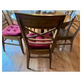 Vintage Oval Wood Dining Table Set w/ 6 Ethan Allen Crossback Chairs 48 x 66 Vintage Oval Wood Dining Table Set w/ 6 Ethan Allen Crossback Chairs 48 x 66