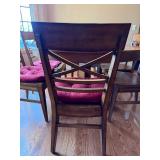 Vintage Oval Wood Dining Table Set w/ 6 Ethan Allen Crossback Chairs 48 x 66 Vintage Oval Wood Dining Table Set w/ 6 Ethan Allen Crossback Chairs 48 x 66