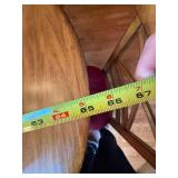 Vintage Oval Wood Dining Table Set w/ 6 Ethan Allen Crossback Chairs 48 x 66 Vintage Oval Wood Dining Table Set w/ 6 Ethan Allen Crossback Chairs 48 x 66