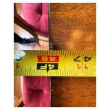 Vintage Oval Wood Dining Table Set w/ 6 Ethan Allen Crossback Chairs 48 x 66 Vintage Oval Wood Dining Table Set w/ 6 Ethan Allen Crossback Chairs 48 x 66