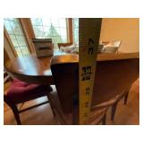 Vintage Oval Wood Dining Table Set w/ 6 Ethan Allen Crossback Chairs 48 x 66 Vintage Oval Wood Dining Table Set w/ 6 Ethan Allen Crossback Chairs 48 x 66